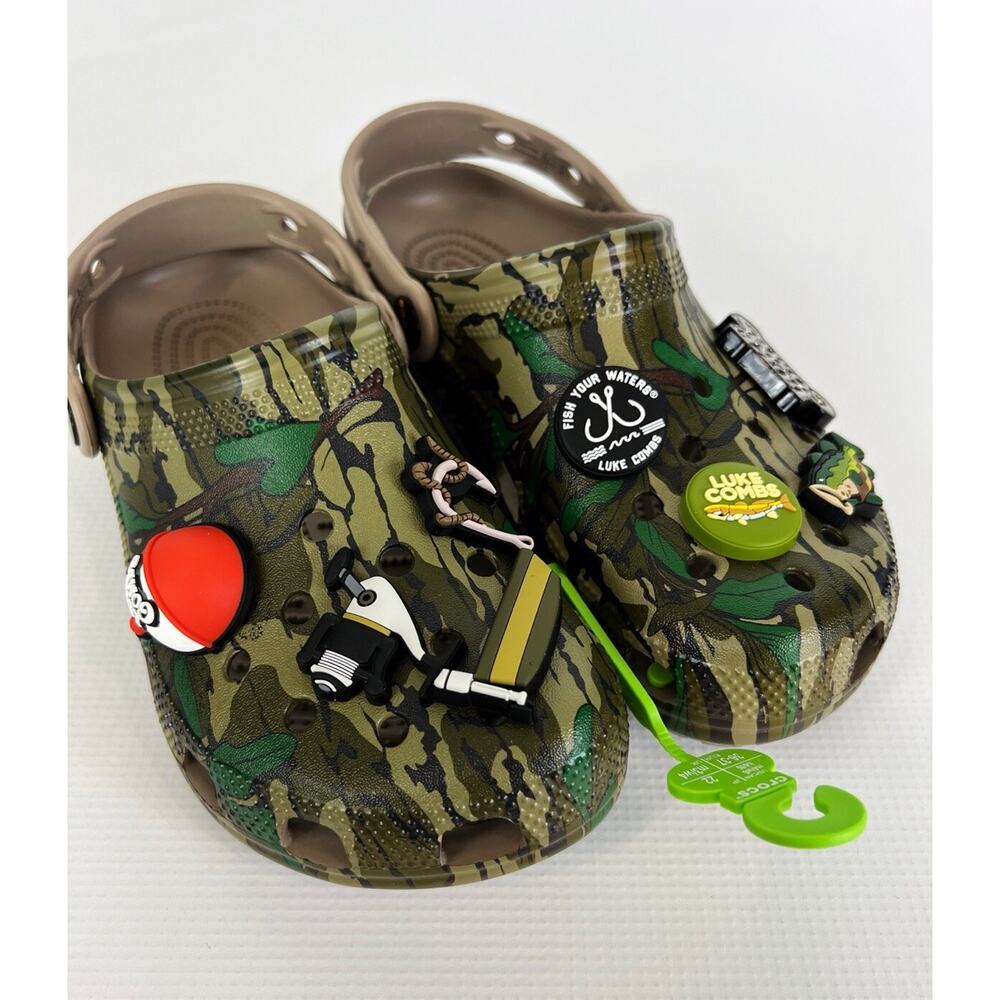 LUKE COMBS X CROCS CLASSIC CLOG MOSSY OAK CAMO MENS SIZE 4 - WOMENS SIZE 6 NEW